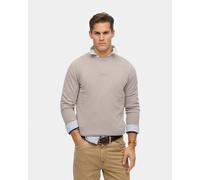 Felpa Superdry Micro Logo Crew beige chiaro - M