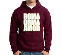 Felpa Supporters KA128 Roma Orma Amor Città eterna serie A Italia