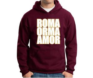 Felpa Supporters KA128 Roma Orma Amor Città eterna serie A Italia