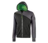 Felpa con cappuccio Jupiter taglia XL grigio verde U-Power