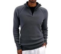 Felpa tattica da uomo in pile con mezza zip a 1/4 da uomo con mezza zip in pile felpa tattica termica Pro interattiva maglione extra caldo felpa con colletto rialzato top maglione morbido al tatto