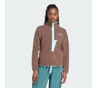 Felpa Terrex Xploric High Pile Fleece Pullover Earth Strata / Semi Flash Aqua XS