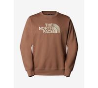 Felpa The North Face Drew Peak Crew marrone logo grigio chiaro - M
