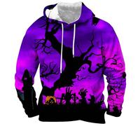 Felpa Tie Dye Uomo Hip Hop Felpe con cappuccio da uomo con cappuccio Coulisse Abbigliamento sportivo Manica Lunga Pullover alla moda Uomo Costumi Costume Adulto Felpa a tema Halloween Felpa Larga