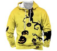 Felpa Tie Dye Uomo Hip Hop Felpe con cappuccio da uomo con cappuccio Coulisse Abbigliamento sportivo Manica Lunga Pullover alla moda Uomo Costumi Costume Adulto Felpa a tema Halloween Felpa Larga