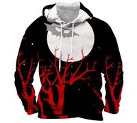 Felpa Tie Dye Uomo Hip Hop Felpe con cappuccio da uomo con cappuccio Coulisse Abbigliamento sportivo Manica Lunga Pullover alla moda Uomo Costumi Costume Adulto Felpa a tema Halloween Felpa Larga