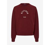 Felpa da tennis da donna Tommy Hilfiger RLX Sueded Modal C NK Sweatshirt - Rosso XL