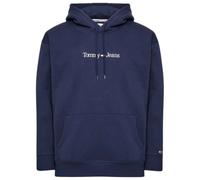 Felpa Hoodie Tommy Jeans Felpa Con Cappuccio Linear Hood Cotone Blu