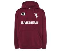 FELPA Toro Barbero vintage anni 80 calcio con cappuccio o senza granata torino