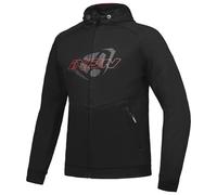Ixon Touchdown Giacca tessile moto, nero-rosso, taglia 4XL