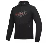 §Giacca Moto Ixon TOUCHDOWN Nero-Rosso§