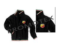 FELPA TRICOLORE ABARTH CORSE LOGO stampato RACING ITALIA NERO NERA