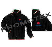 FELPA TRICOLORE SUZUKI CORSE LOGO stampato ITALIA NERO NERA racing