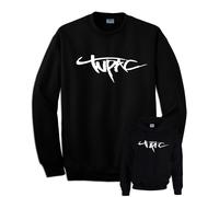 Felpa TUPAC SHAKUR 2PAC stampa con o senza cappuccio nera hip hop rap king
