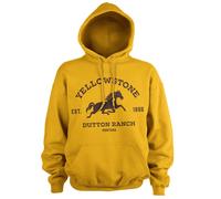 Felpa Ufficialmente Licenziata Yellowstone Dutton Ranch - Montana Taglie S-XXL