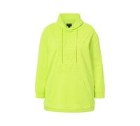 Felpa Ulla Popken da donna taglie forti goffratura 3D collo alto oversize
