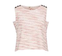 Felpa Ulla Popken da donna taglie forti pullover ad anello bottoni senza maniche