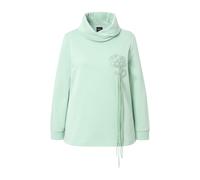 Felpa Ulla Popken donna taglie forti fiori collo alto manica lunga 834588