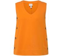 Felpa Ulla Popken donna taglie forti pullover bottoni laterali scollo a V