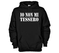 Felpa Ultras KU64 Io non mi tessero Tessera del tifoso calcio Italia
