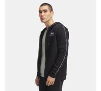 Felpa Under Armour Icon Fleece Taping Full Zip da uomo Nero / Bianco XXL