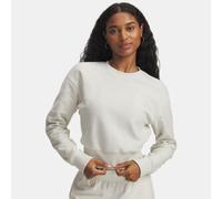 Under Armour Icon Terry Varsity Crew Sweatshirt Bianco M Donna