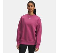 Felpa Under Armour Rival Fleece Oversized Crew da donna Fuchsia Dusk / Bianco XS