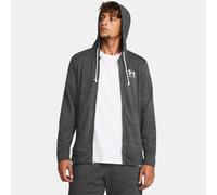 Felpa Under Armour Rival Terry Full-Zip da uomo Castlerock Light Heather / Onyx Bianco XL