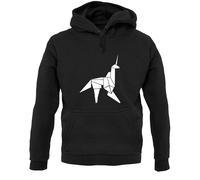 Felpa Unisex Con Cappuccio Origami Paper Unicorn - Film