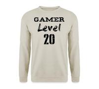 Felpa unisex con scritta "Gamer Level 20" | Elegante design da gamer per livello 20, ideale per qualsiasi videogioco.