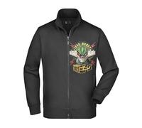 Felpa Unisex Full Zip - J Robot d'Acciaio - Super vestibilità Top qualità (IT, Testo, XL, Regular, Regular, Nero)