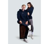 Felpa unisex in cotone biologico BrainMax, piccolo logo, blu Dimensione: L