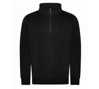 Felpa Unisex Nera Grigia O Blu Con Collo A Mezzo Zip S-4XL