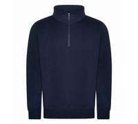 Felpa Unisex Nera Grigia O Blu Con Collo A Mezzo Zip S-4XL