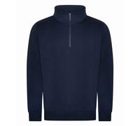Felpa Unisex Nera Grigia O Blu Con Collo A Mezzo Zip S-4XL