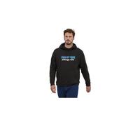Felpa unisex patagonia p 6 logo uprisal hoody black