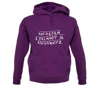 Felpa Unisex Stranger Alphabet - TV - Mike - Alphabet Wall - Show - Joyce
