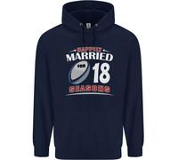 Felpa Uomo 18 Anni Matrimonio 18° Rugby