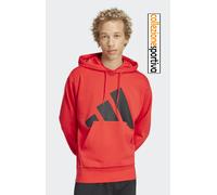 FELPA UOMO ADIDAS ESSENTIALS BIG LOGO - JE8894 col. rosso/nero