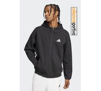 FELPA UOMO ADIDAS FUTURE ICONS SMALL LOGO FULL ZIP JI8768 - col. nero