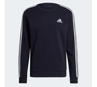 Felpa Uomo Adidas M 3S FL SWT Cotone Felpato Girocollo GK9111 Blu