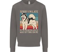 Felpa Uomo Alaskan Dog Scusa Se Sono In Ritardo