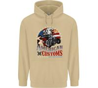 Felpa Uomo American Customs Hot Rod Garage USA
