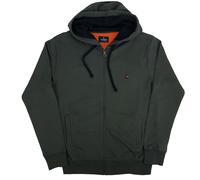 Felpa Uomo Aperta con Cappuccio Tasche Cerniera Zip Leggera Primaverile Garzata