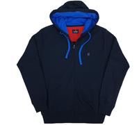 Felpa Uomo Aperta con Cappuccio Tasche Cerniera Zip Leggera Primaverile Garzata