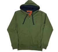 Felpa Uomo Aperta con Cappuccio Tasche Cerniera Zip Leggera Primaverile Garzata