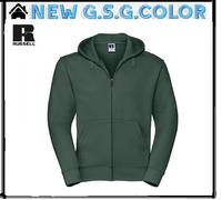 Felpa uomo Authentic Full Zip con cappuccio e tasca a marsupio russell