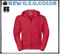 Felpa uomo Authentic Full Zip con cappuccio e tasca a marsupio russell