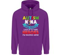 Felpa Uomo Autism Nana Nonni Autistico ASD