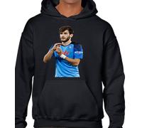 Felpa Uomo Bambino Kvaratskhelia Napoli Calcio Sport Cuore Napoletano Passione